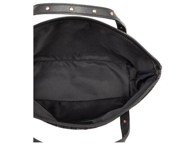 Borsa Dior Black Mini Diorissimo Trotter Canvas Street Chic Nero - vista 4