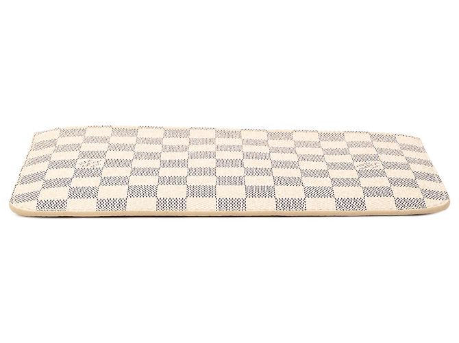 Pouch Louis Vuitton White Damier Azur Neverfull MM Blanco - vista 3