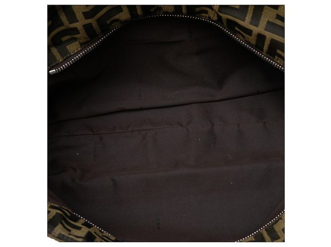 Tote in tela Zucca marrone Fendi - vista 4