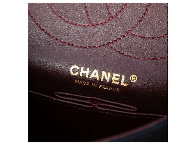 Chanel Black Quilted Jersey Reissue 2.55 Double Flap 225 Nero - vista 5