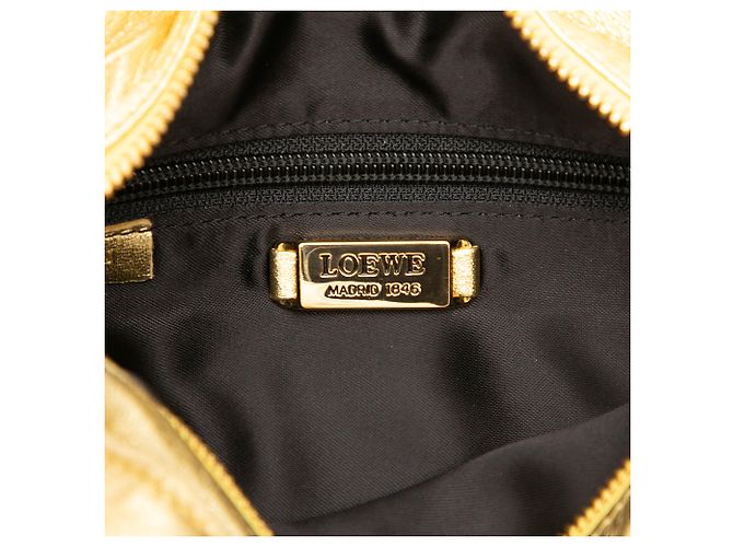 LOEWE Borsa a tracolla Flamenco in Nappa oro D'oro - vista 5