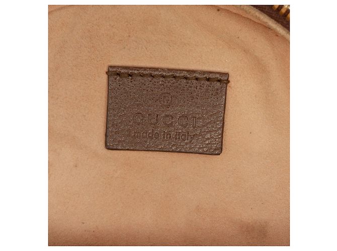 Gucci Beige Mini GG Supreme Web Ophidia Borsa a tracolla rotonda - vista 5