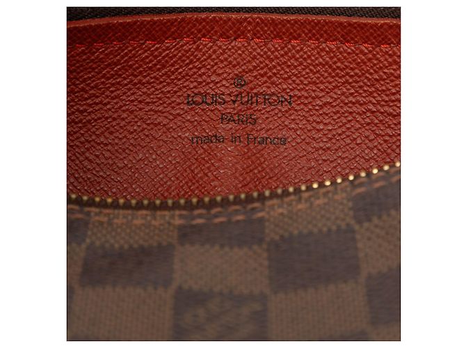 Louis Vuitton Marrone Damier Ebene Papillon 26 - vista 5
