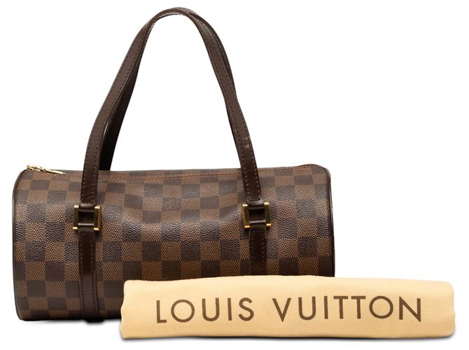 Louis Vuitton Marrone Damier Ebene Papillon 26 - vista 9