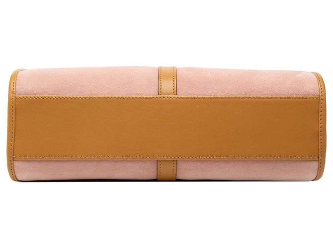 Gucci Pink Suede Jackie Handbag Camel - view 3