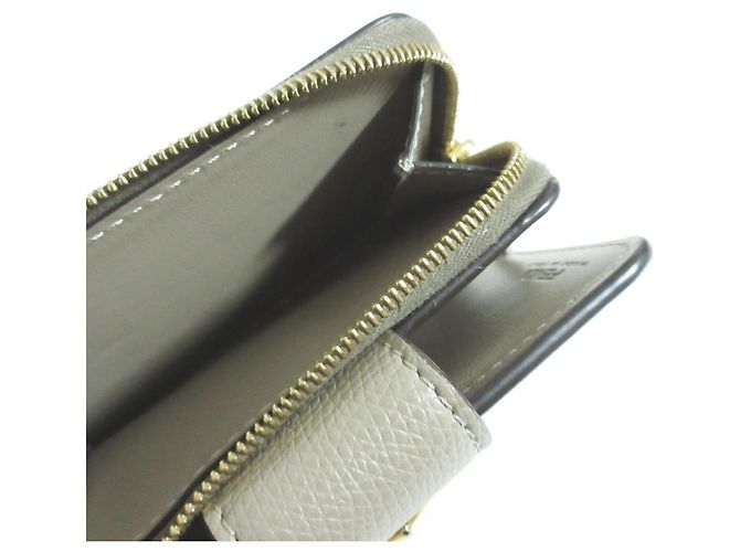 Fendi FF Diamond Klapperbrieftasche Beige - Ansicht 8