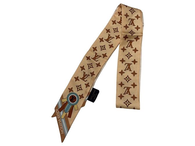 Foulard in seta Bandeau BB From the Cloud Louis Vuitton Multicolore Beige - vista 2