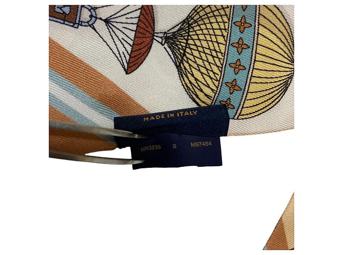 Foulard in seta Bandeau BB From the Cloud Louis Vuitton Multicolore Beige - vista 7