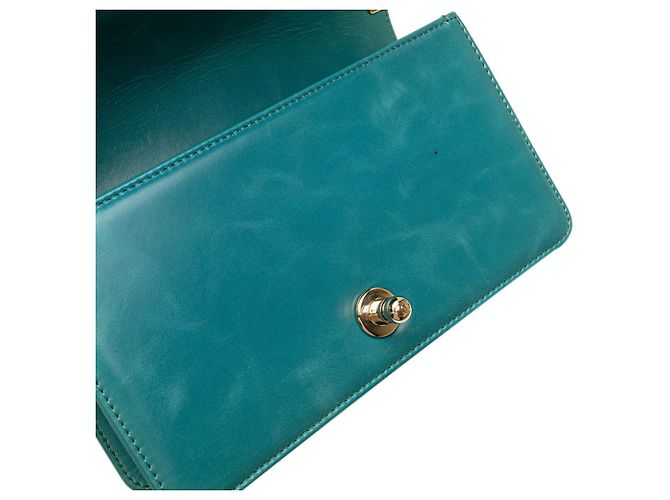 Borsa a tracolla Chanel Coco Mark Boy 20 Mini con catena Arancione - vista 6
