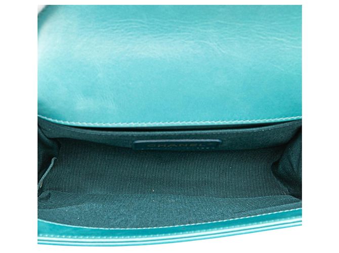 Borsa a tracolla Chanel Coco Mark Boy 20 Mini con catena Arancione - vista 7