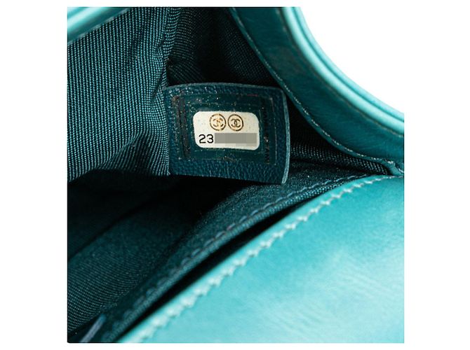 Borsa a tracolla Chanel Coco Mark Boy 20 Mini con catena Arancione - vista 9