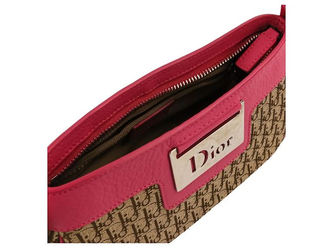 Borsa Christian Dior Trotter Street Chic Rosa Beige - vista 10
