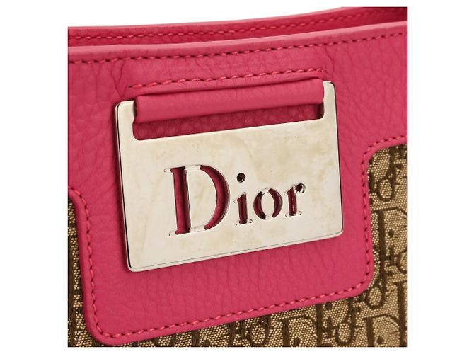 Borsa Christian Dior Trotter Street Chic Rosa Beige - vista 12
