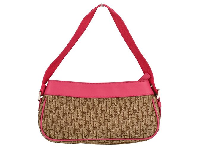 Borsa Christian Dior Trotter Street Chic Rosa Beige - vista 2