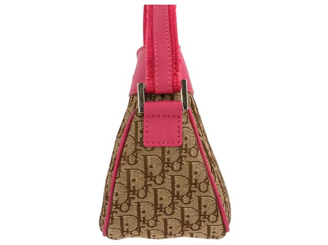 Borsa Christian Dior Trotter Street Chic Rosa Beige - vista 3
