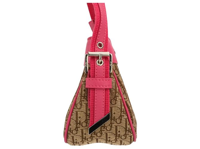 Borsa Christian Dior Trotter Street Chic Rosa Beige - vista 4