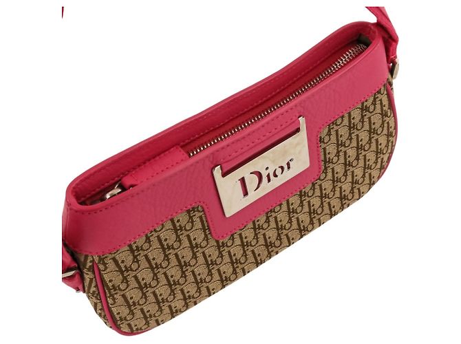 Borsa Christian Dior Trotter Street Chic Rosa Beige - vista 9