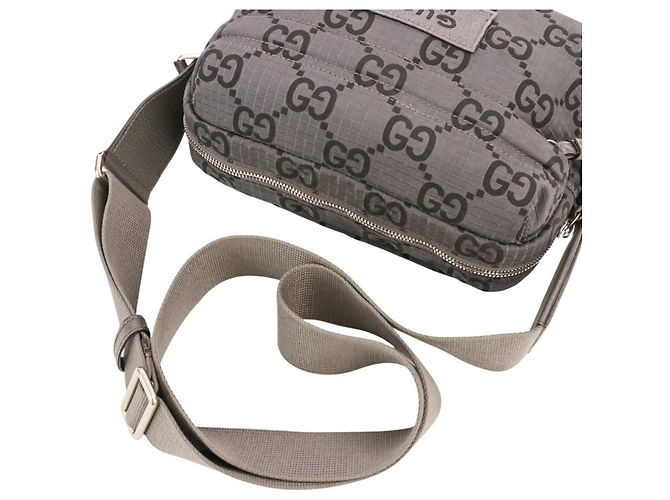 Borsa a tracolla Gucci Econylon GG Marrone - vista 8