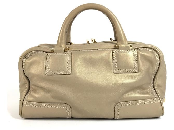 Borsa Tote Loewe Amazona 28 D'oro - vista 2