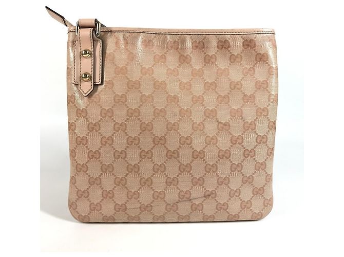 Pochette a tracolla Gucci rosa con logo GG - vista 2