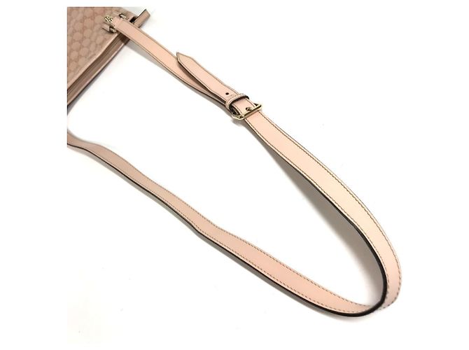 Pochette a tracolla Gucci rosa con logo GG - vista 8