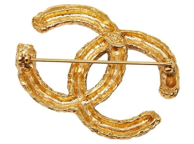 Spilla Logo Coco Mark Chanel D'oro - vista 2