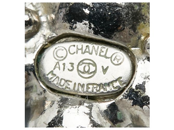 Chanel Ohrstecker aus silberfarbenem Metall - Ansicht 4