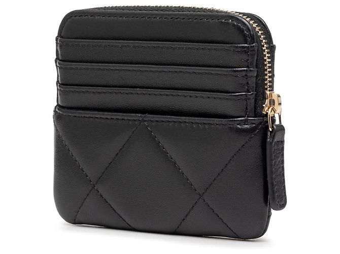 Monedero y tarjetero Chanel 19 Coco Mark Matelassé Zip Negro - vista 2