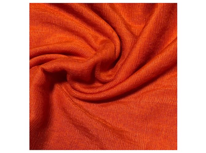 Stola trasparente in cashmere e seta Hermès Arancione - vista 4