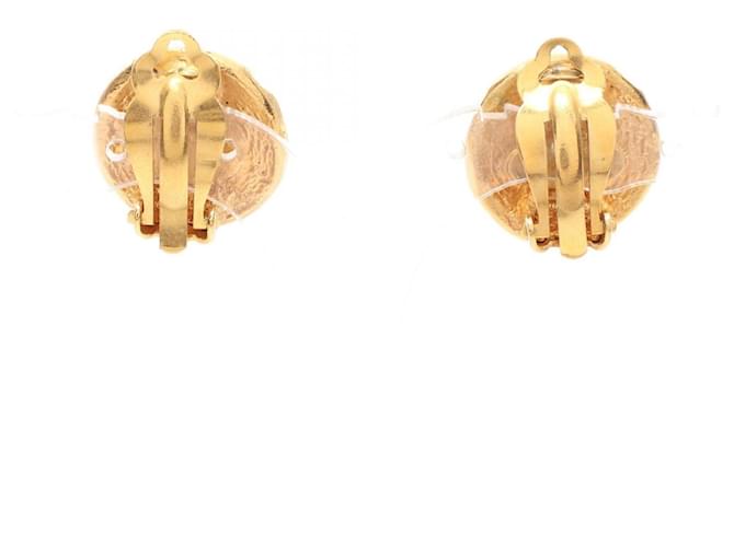 Orecchini Chanel Circle Logo D'oro - vista 2