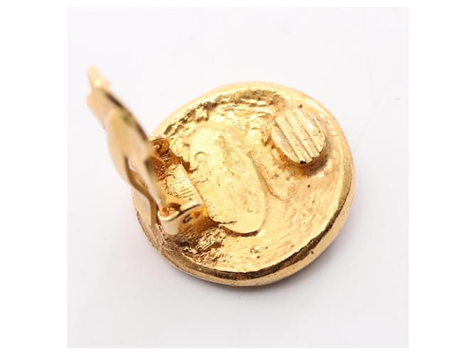 Orecchini Chanel Circle Logo D'oro - vista 6