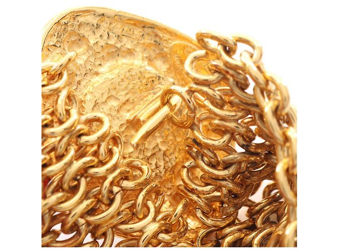 Timeless Bracciale con charm Chanel placcato oro con perle finte Bianco D'oro - vista 3