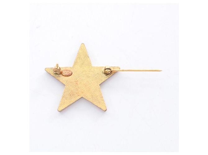 Spilla Chanel Star Coco Mark D'oro Arancione - vista 2