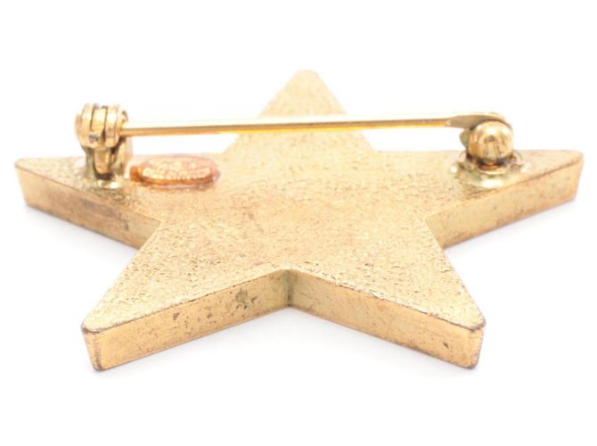 Spilla Chanel Star Coco Mark D'oro Arancione - vista 4