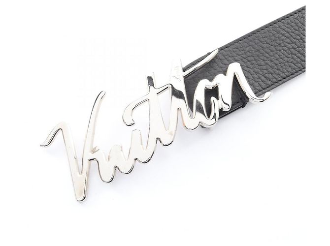 Louis Vuitton LV Autograph Ledergürtel Schwarz - Ansicht 2