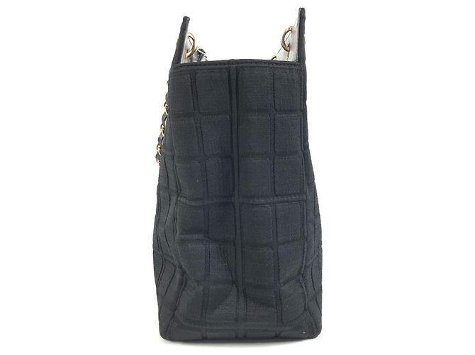 Borsa Tote Chanel Chocolate Bar Nero - vista 3