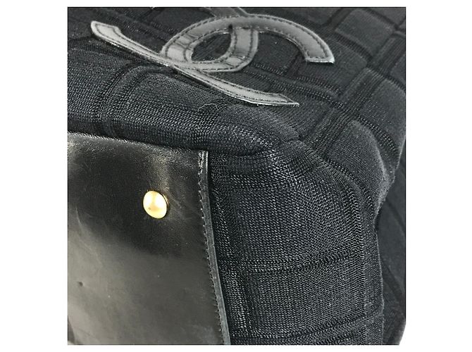 Borsa Tote Chanel Chocolate Bar Nero - vista 6