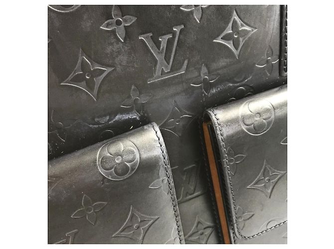 Borsa Louis Vuitton Monogram Matte Wilwood Blu navy - vista 10