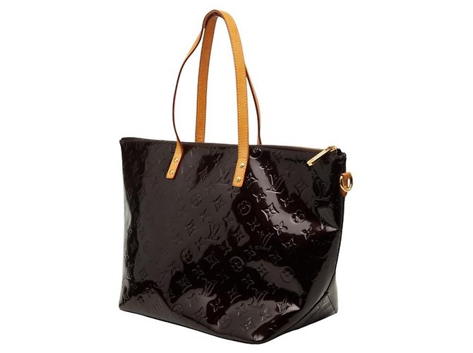 Borsa Louis Vuitton Monogram Vernis Bellevue GM Bordò Porpora - vista 2