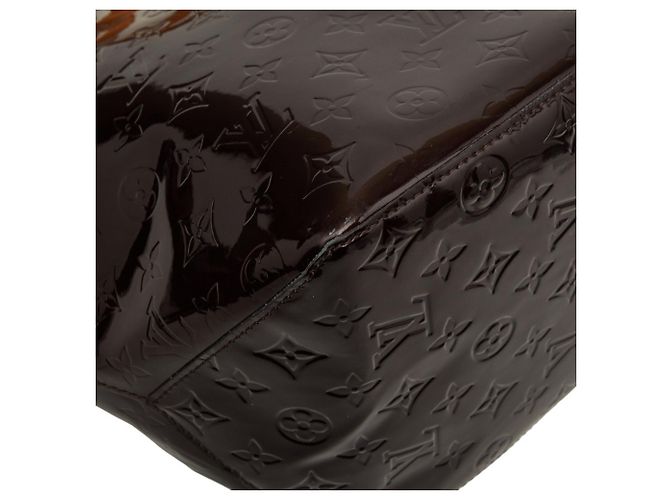 Borsa Louis Vuitton Monogram Vernis Bellevue GM Bordò Porpora - vista 5