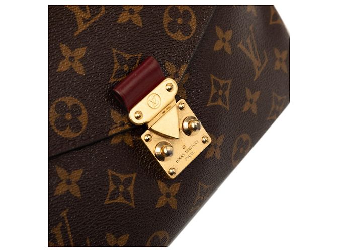 Borsa Louis Vuitton Monogram Pochette Metis MM Marrone Multicolore - vista 4