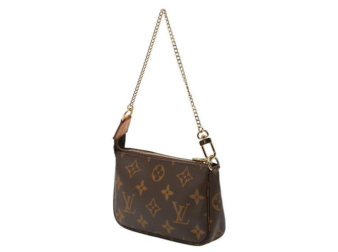 Louis Vuitton Monogram Mini Pochette Accessoires Marrone Monogramma - vista 2