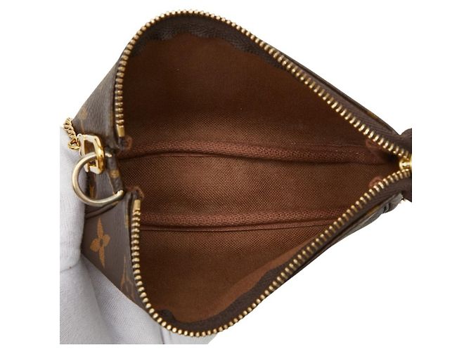 Louis Vuitton Monogram Mini Pochette Accessoires Marrone Monogramma - vista 6