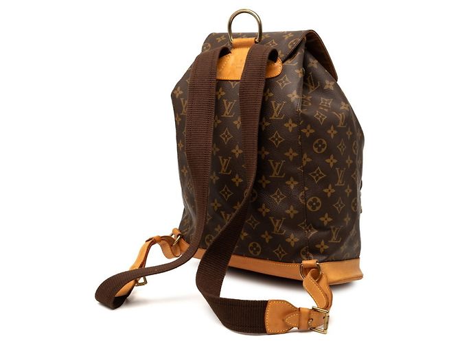 Zaino Louis Vuitton Monogram Montsouris GM Marrone Monogramma - vista 2