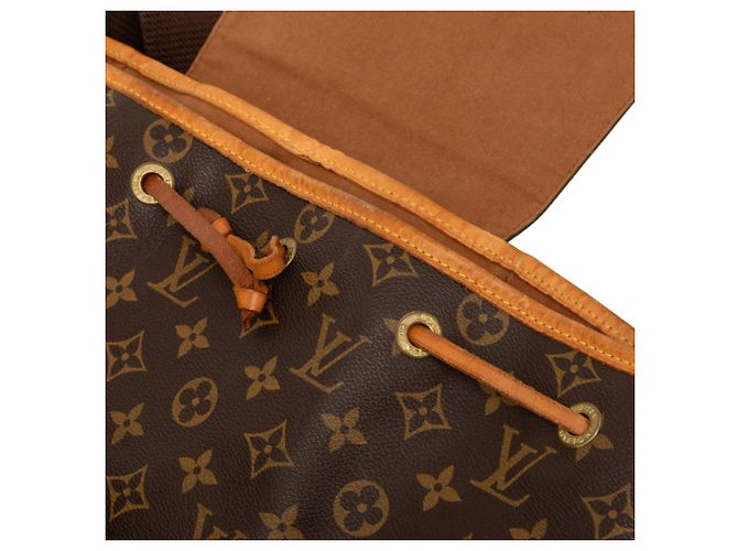 Zaino Louis Vuitton Monogram Montsouris GM Marrone Monogramma - vista 4