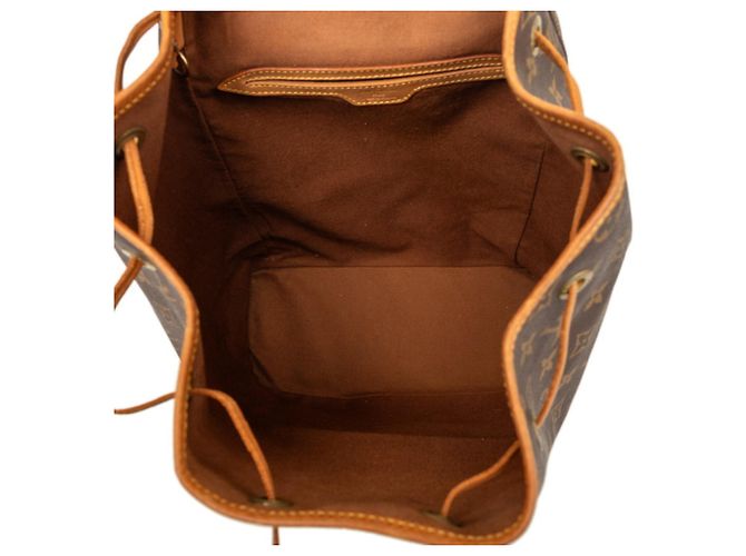 Zaino Louis Vuitton Monogram Montsouris GM Marrone Monogramma - vista 5