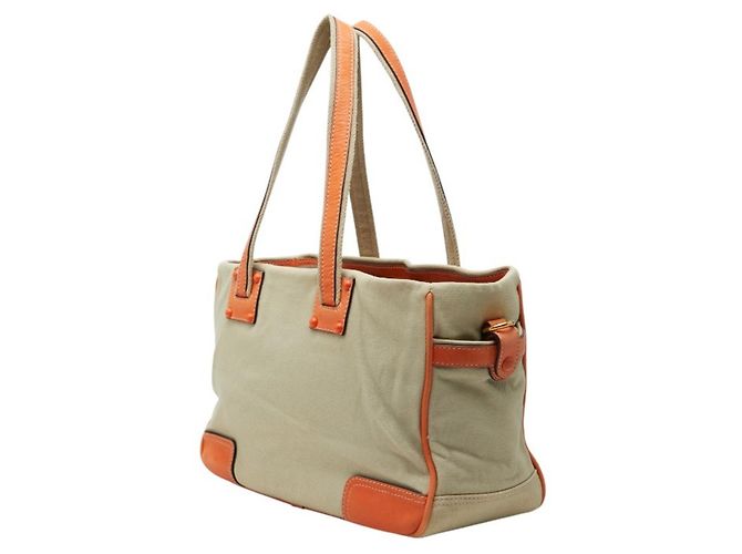 Borsa a tracolla Loewe Anagram Tote Bag 340712 Beige Arancione - vista 2