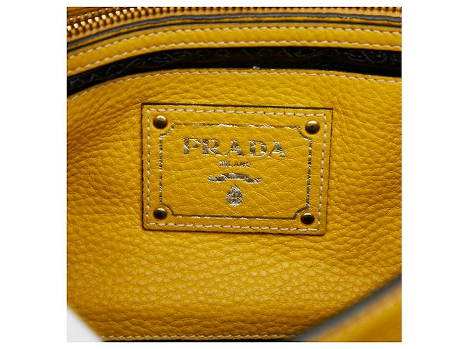 Borsa a mano/Borsa a tracolla Prada Soundrock Giallo - vista 11