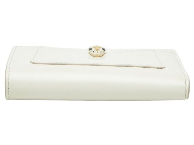 Bulgari Bvlgari Serpenti Forever Klapperbrieftasche in Elfenbein - Ansicht 3