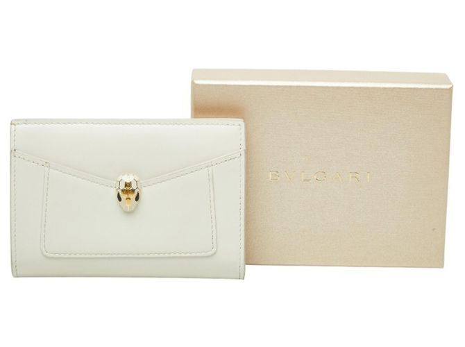 Bulgari Bvlgari Serpenti Forever Klapperbrieftasche in Elfenbein - Ansicht 9